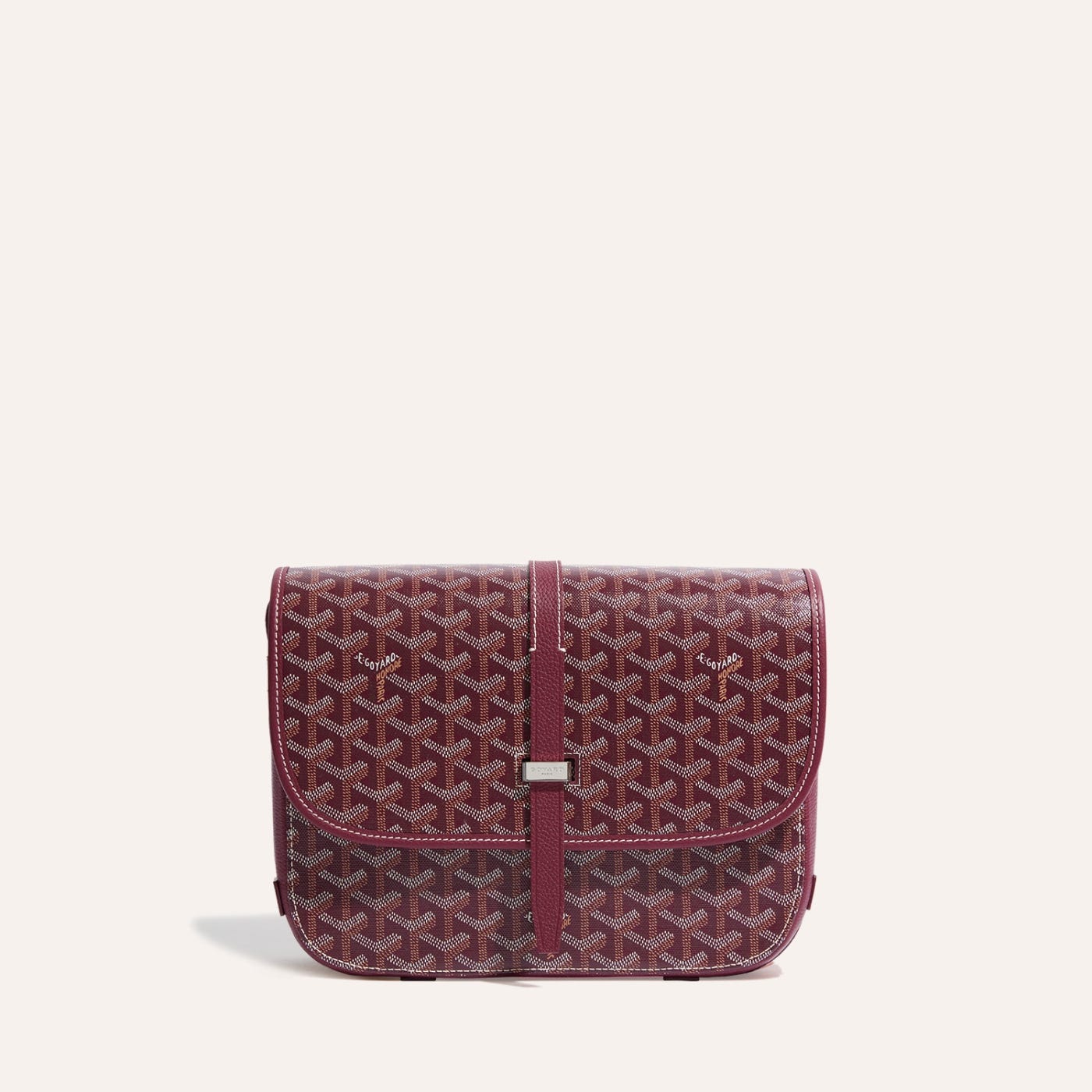 Goyard Belvedere MM Bag Burgundy - Image 2